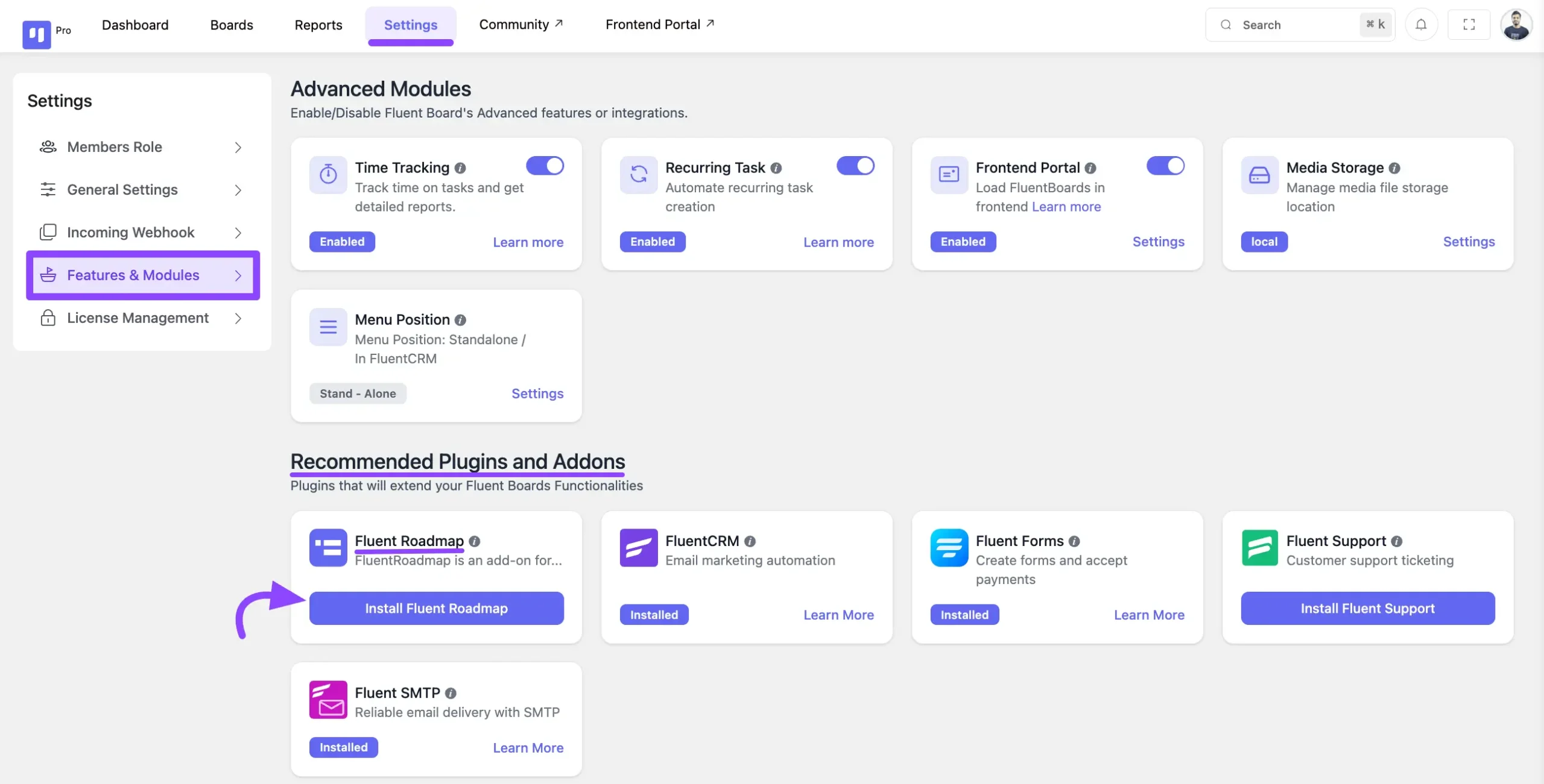 Enable Fluent Roadmap